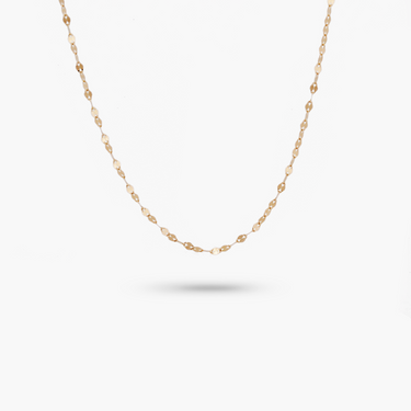14k Solid Yellow Gold Mariner Diamond Cut Necklace