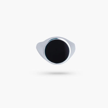 Men’s & All Gender Collection: Onyx Black Signet Ring