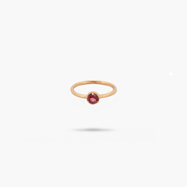 Amare Wear Garnet Solitaire Ring- Jan Birthstone