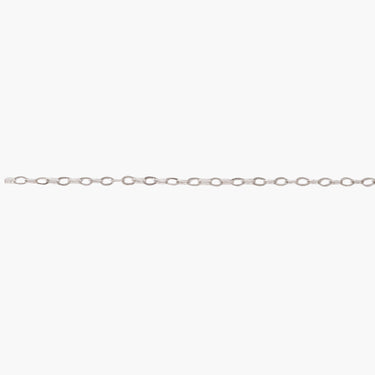 White gold chain on a white background