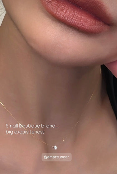 Timeless Bare Natural Diamond 18K Gold Necklace