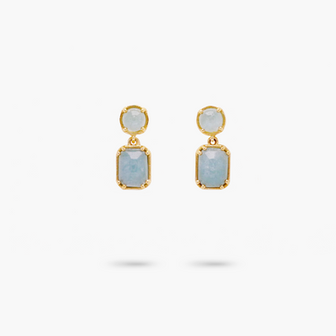 Petite Aquamarine Dangle Earrings