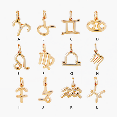 Amare Wear Horoscope Zodiac Sign Charms Gold Vermeil