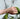 A view of the tennis bracelet on the wrist of a model