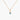 Amare Wear Bezel Set Celebration Aquamarine Necklace