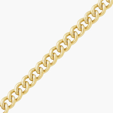 Gold diamond cut curb chain