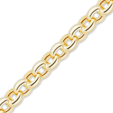 yellow gold rounded chain