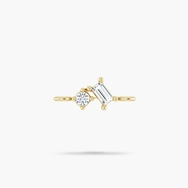 Amare Wear 14K Natural Diamond Link Charm