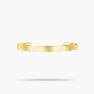 Bangle Cuff 14K Yellow Gold Engravable