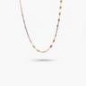 14k Solid Gold Tri-color Mariner Necklace