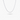 14k Solid White Gold Infinity Necklace