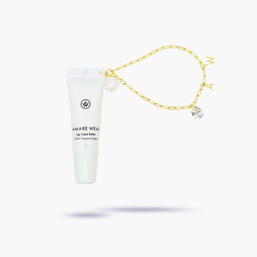 Luxury Cashmere-soft Clear Balm + Initial & Swarovski® Crystal