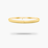 Gold bracelet on a white background