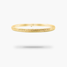 Gold bracelet on a white background