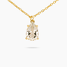 Amare Wear April Birthstone Necklace White Topaz