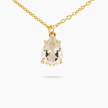 Amare Wear April Birthstone Necklace White Topaz