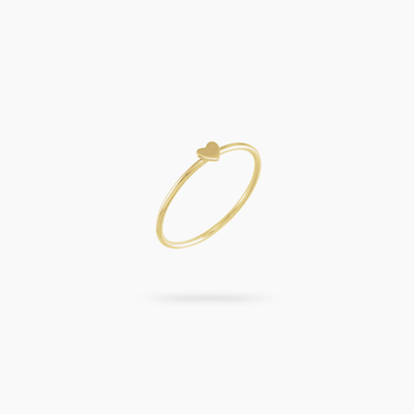 Amare Wear 14K Stackable Mini Heart Ring