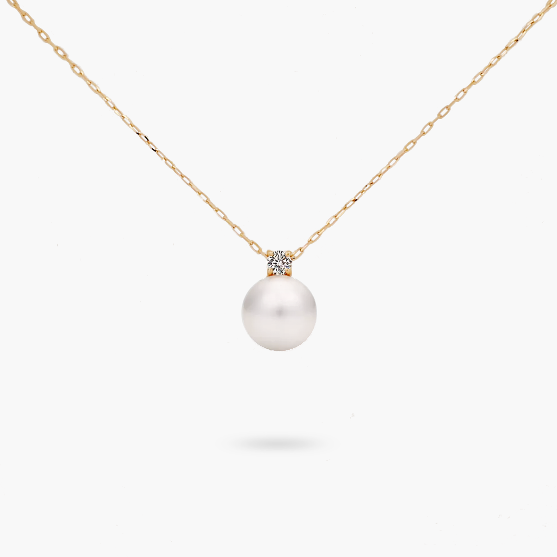 Amare Wear Princess Akoya Pearl Diamond Necklace