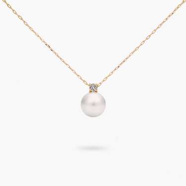 Amare Wear Princess Akoya Pearl Diamond Necklace