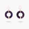 Amare Wear Oriental Inspired Freshwater Pearl and Sodalite Dangle Earrings
