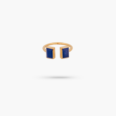 Amare Wear Baguette Sapphire Cuff Ring