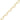Heart link chain with gold filled links