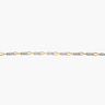 Gold and silver chain on a white background