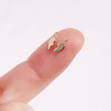 Amare Wear 14k Solid Gold BFF Heart Charm