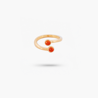 Amare Wear Dual Carnelian Coil Ring