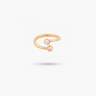 Amare Wear Dual Pink Opal with Freshwater Pearl Coil Ring