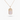 Amare Wear Gold Vermeil  White Topaz Pavé Tag Necklace