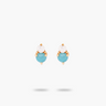 Amare Wear Petite Amazonite with Freshwater Pearl Stacked Stud Earring