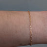 Gold filled chain on wrist