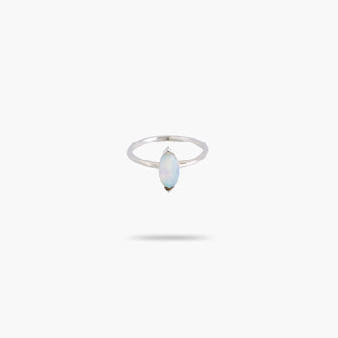 Amare Wear Moonstone-Marquise-Ring Sterling Silver