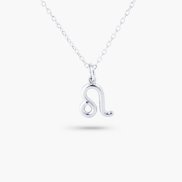 Silver Horoscope Zodiac Sign Leo Necklace