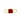 14k Square Ruby Bezel Set Stationary Charm