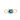 14k Square Blue Topaz Bezel Set Stationary Charm