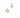 14k Yellow Gold White Topaz Dangle Charm 5mm, April