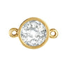 A diamond charm with yellow gold