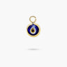 Yellow Gold Color Evil Eye Dangle Charm