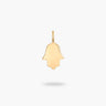 A 14k solid gold charm of the hamsa hand.