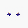 Amare Wear Marquise Lapis Three Leaf Gold Vermeil Dangle Charm Pendants
