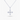 Amare Wear White Topaz Silver Debossed Cross Amulet Necklace