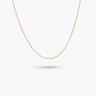 14k Solid Yellow Gold Tiny Rope Necklace