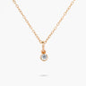 AMARE WEAR White Topaz April Birthstone Necklace