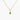 Celebration Bezel Set Necklace - Peridot Gold vermeil
