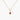 Celebration Bezel Set Necklace - Ruby Gold vermeil