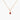 Celebration Bezel Set Necklace - Ruby Gold vermeil