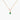 Celebration Bezel Set Necklace - Emerald Gold vermeil
