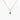 Celebration Bezel Set Necklace - Emerald Gold vermeil